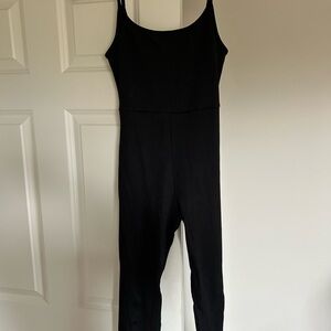 Wild Fable Black Ribbed Jumpsuit
